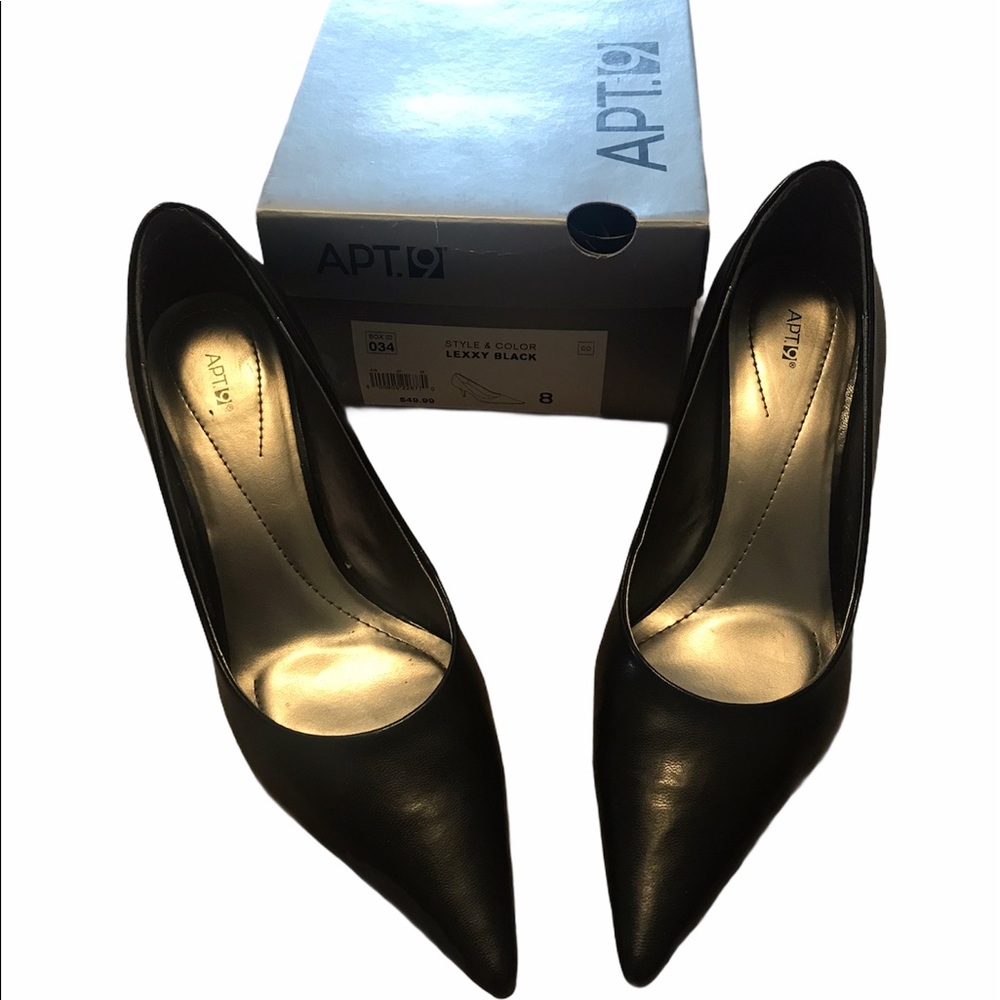 Apt. 9 Size 8 Lexxy Black Heels